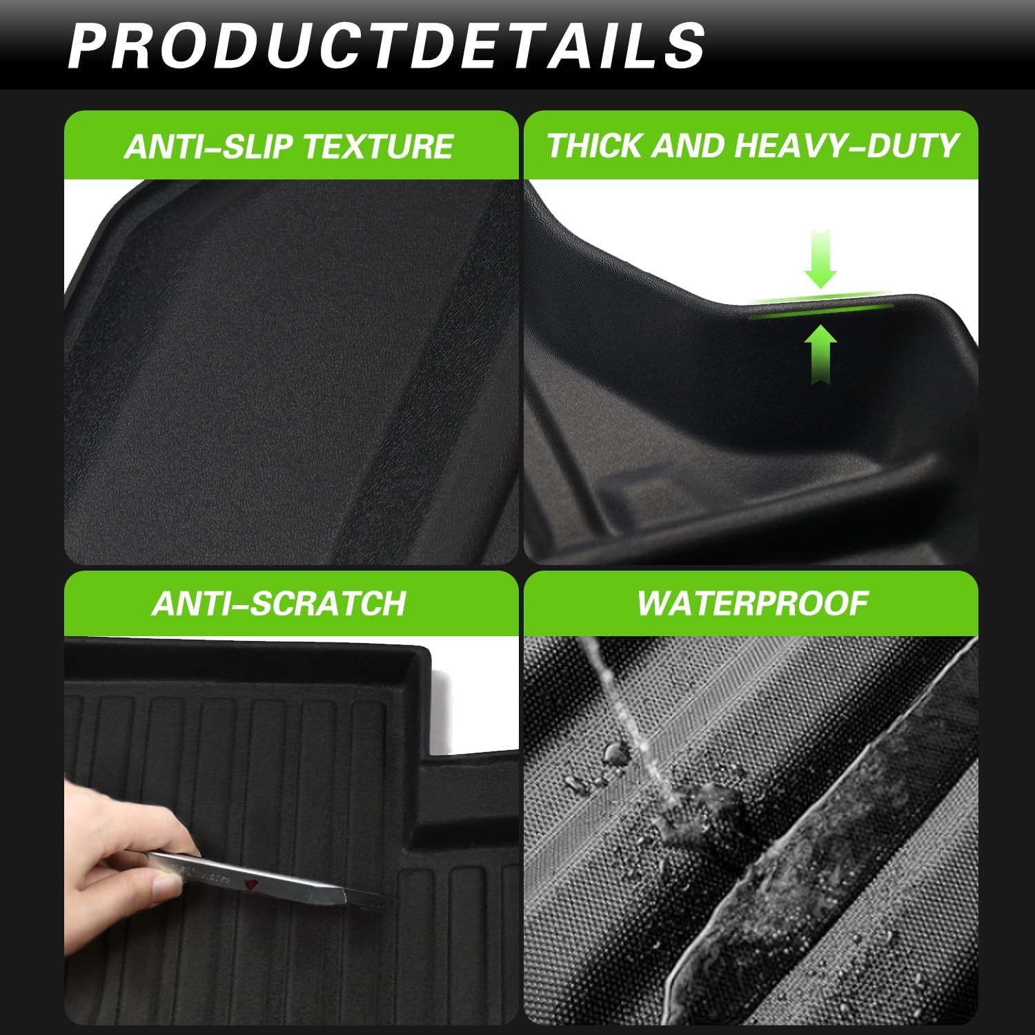 Truck Bed Mat Bed Liner for Chevy Colorado/GMC Canyon 5FT 2023 2024 2025 Short Bed Accessories, Custom Fit All Weather Cargo Trunk Liner for 2025 Chevrolet Colorado