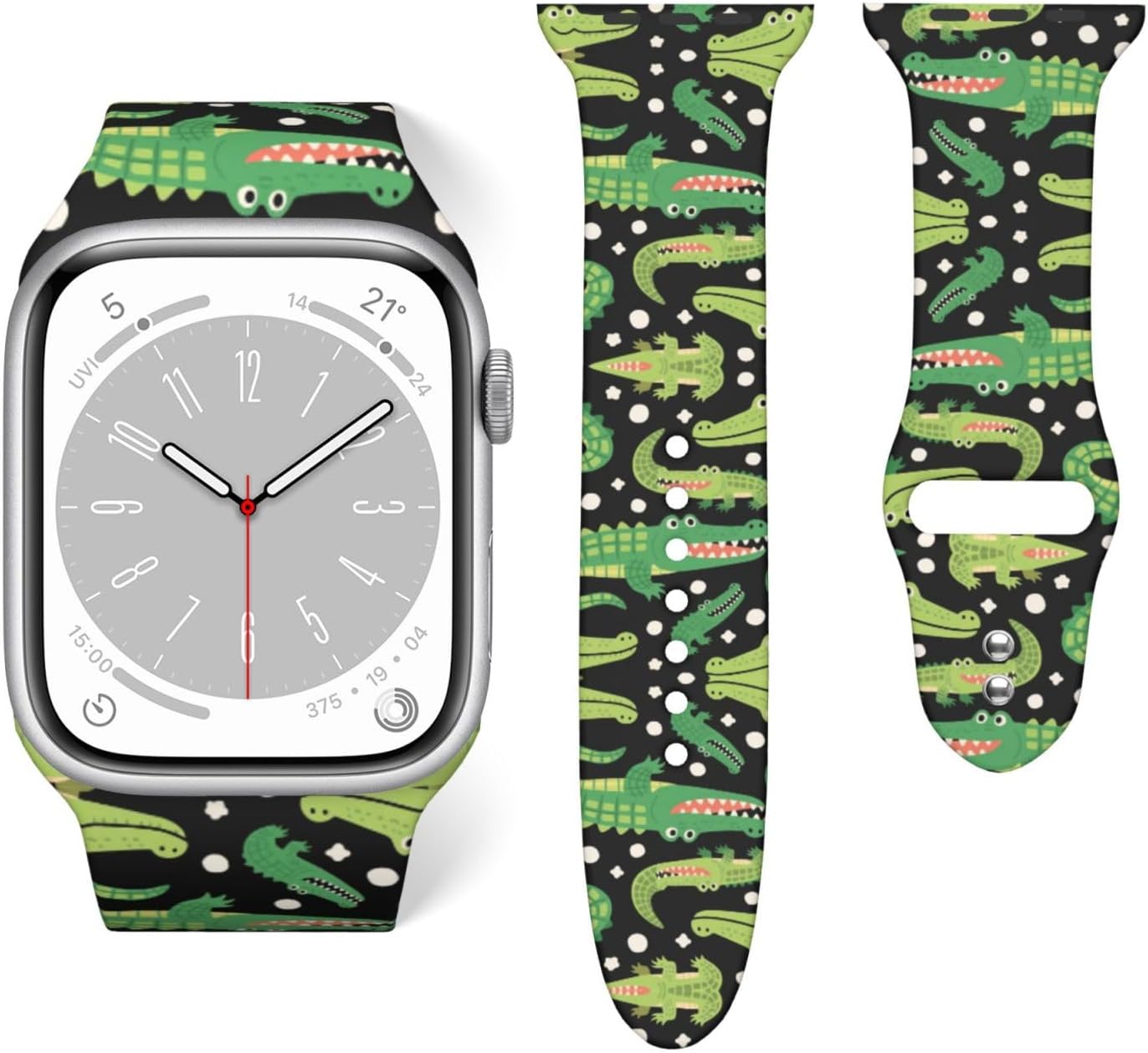 Women Men Watch Band 38mm/40mm, 42mm/44mm Compatible with Apple Watch Series, Breathable Soft Elastics Polyester Replacement Strap