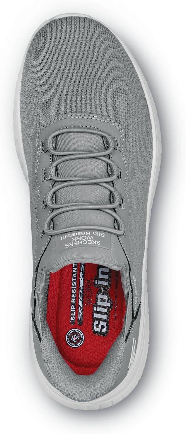 Skechers Hands Free Slip Ins Women's Squad Chaos MaxTrax Soft Toe SRO Athletic - Image 4