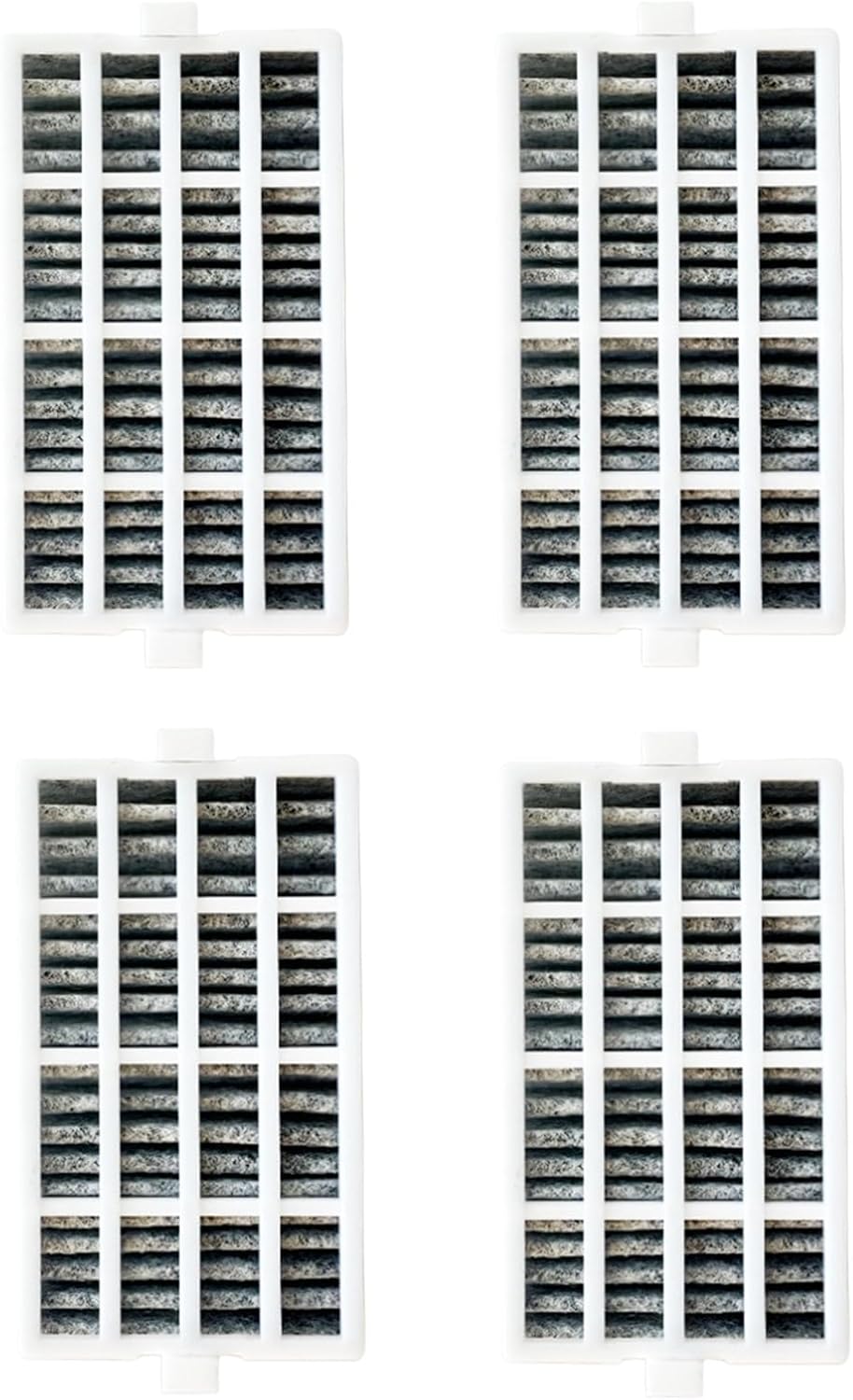 4 Pcs Refrigerator Air Filter for Whirlpool WRF560SEHZ05, KRSF705HPS01, WRF560SEYM01, WRF560SEYM05, WRF560SEYM00, WRF560SFYM05, KRSF705HBS00, WRF560SEHZ03, WRF560SFYW02, WRF560SEYM02, WRF560SEYW04