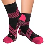 TechWare Pro Plantar Fasciitis Socks - Therapy Grade Targeted Cushion Compression Socks for Women & Men. Ankle Brace Foot Sleeve with Arch Support for Achilles Tendonitis & Heel Pain Relief Blk/Pk M