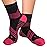 TechWare Pro Plantar Fasciitis Socks - Therapy Grade Cushion Ankle Compression Socks Women & Men. Ankle Brace & Arch Support (Blk/Pnk Small)
