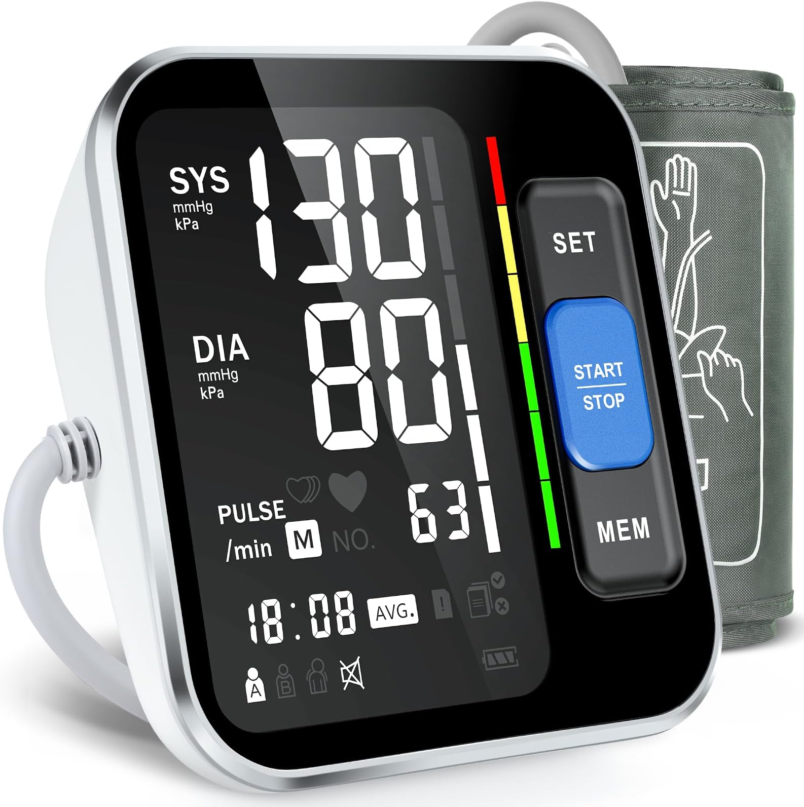 Vive Precision Blood Pressure Monitor Upper Arm High