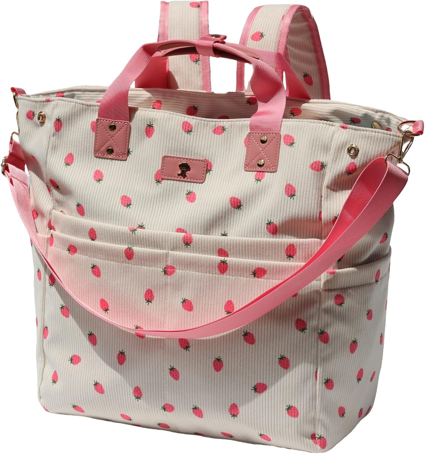 ESVAN Diaper Tote Bag Totepack Backpack Crossbody Bag 3 in 1 for Women Laptop Backpack Multifunctional with Insulated Pockets