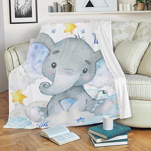 Miniatura 33 de Manta de bebé personalizada con nombre, mantas de bebé de elefante personalizadas para niñas, regalos de bebé, productos para bebés, mantas súper