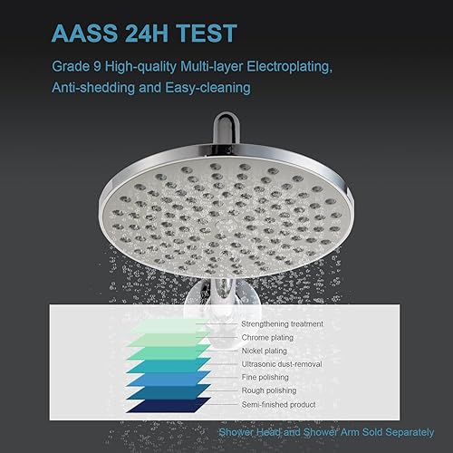 Vista 58 de OFFO Extensión de cabezal de ducha de 12 pulgadas, brazo en forma de S de bronce aceitado con brida, extensión de ducha de cuello de ganso de gran