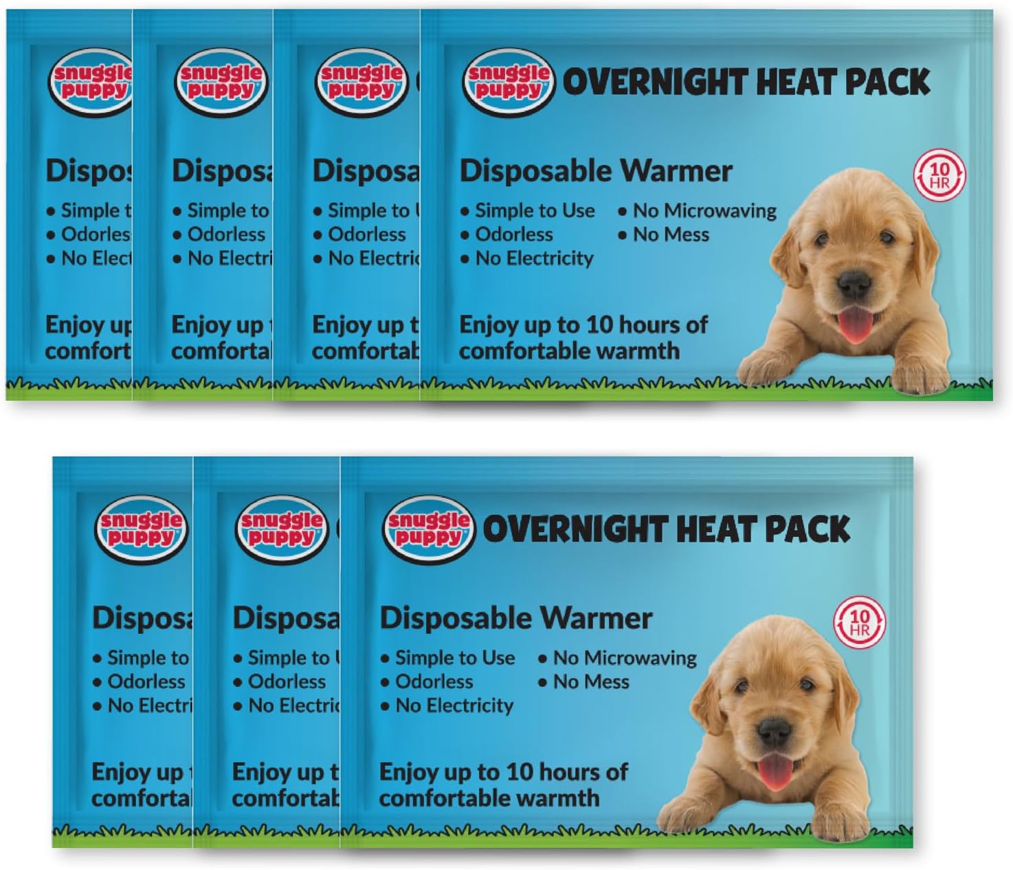 Snuggle Puppy Replacement Heat Packs - 12 Odourless, Long Lasting Disposable Hand Warmers Made with All Natural Ingredients