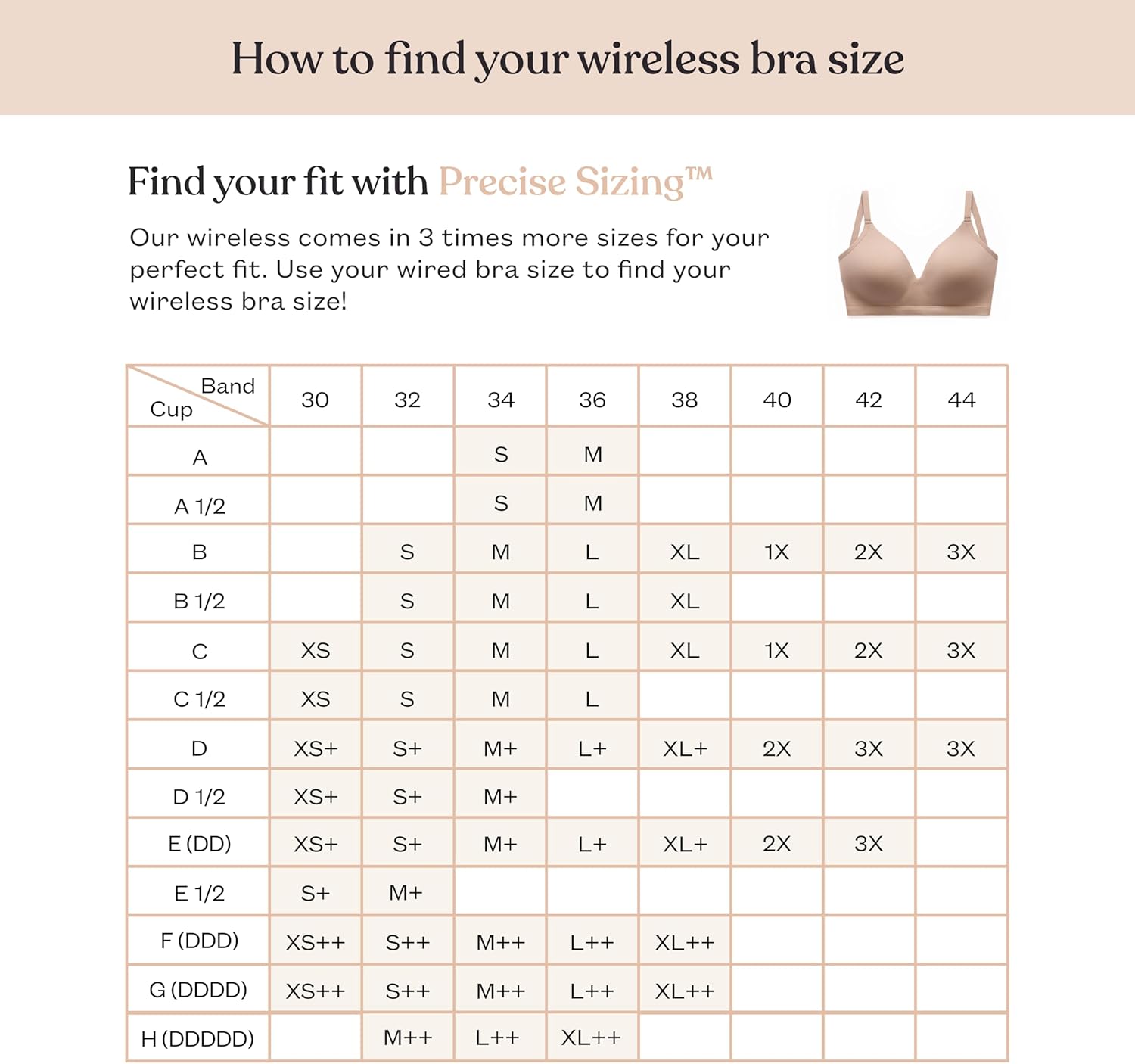 ThirdLove Form Fit Wireless Bra, Wire Free Bras with Support and Lift, Seamless, Comfortable Bras for Women, 2 PK Black/Taupe - Image 7