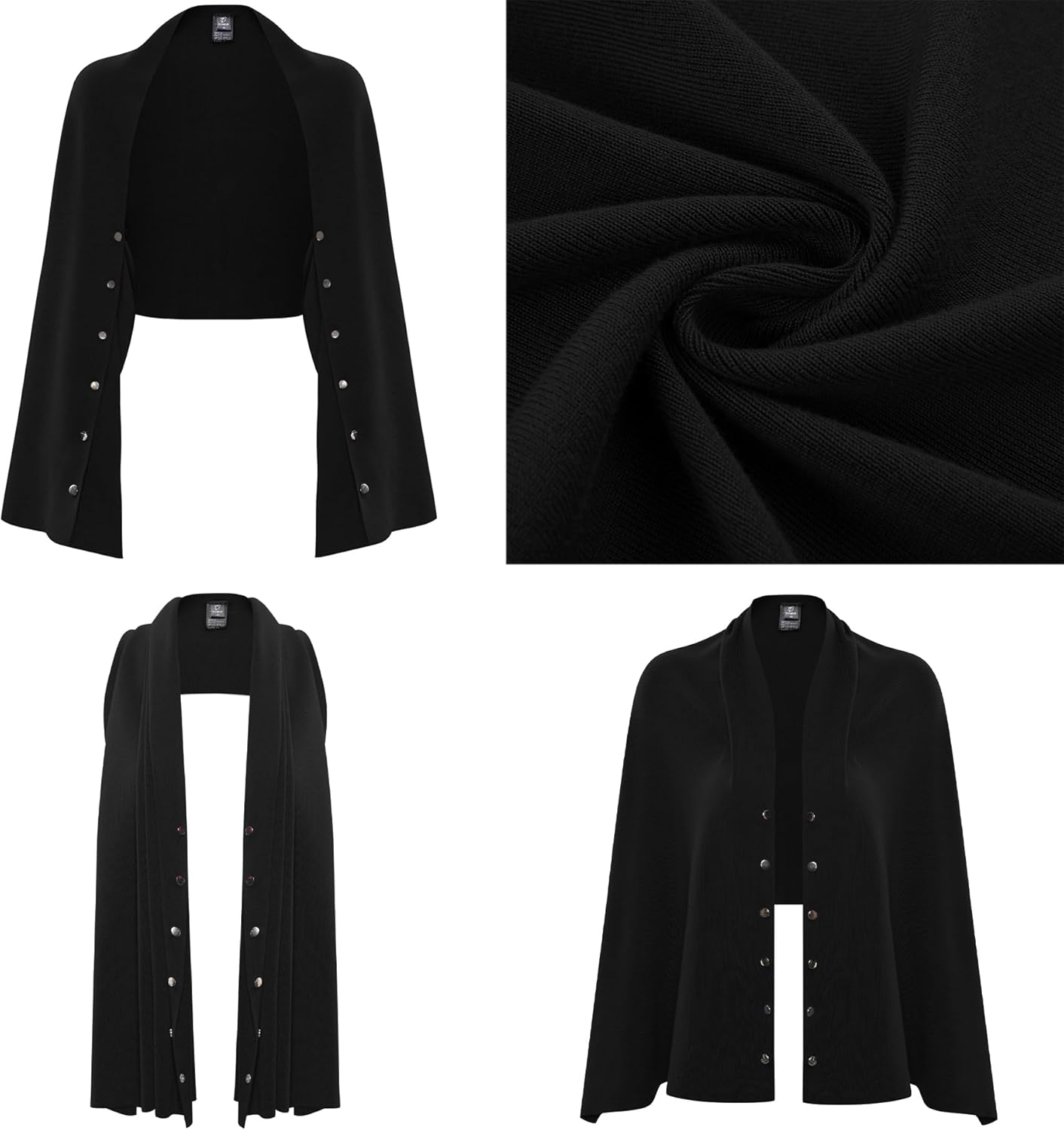 Totatuit Womens Cardigan Shrugs Cropped Open Front Bolero Shrug Casual Long Sleeve Knit Cardigans Loose Fit Sweater - Image 6