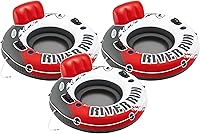 Vista 2 de Intex River Run - Tubos de agua flotantes inflables individuales para lago, paquete de 3, multicolor