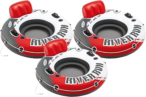 Miniatura 2 de Intex River Run - Tubos de agua flotantes inflables individuales para lago, paquete de 3, multicolor