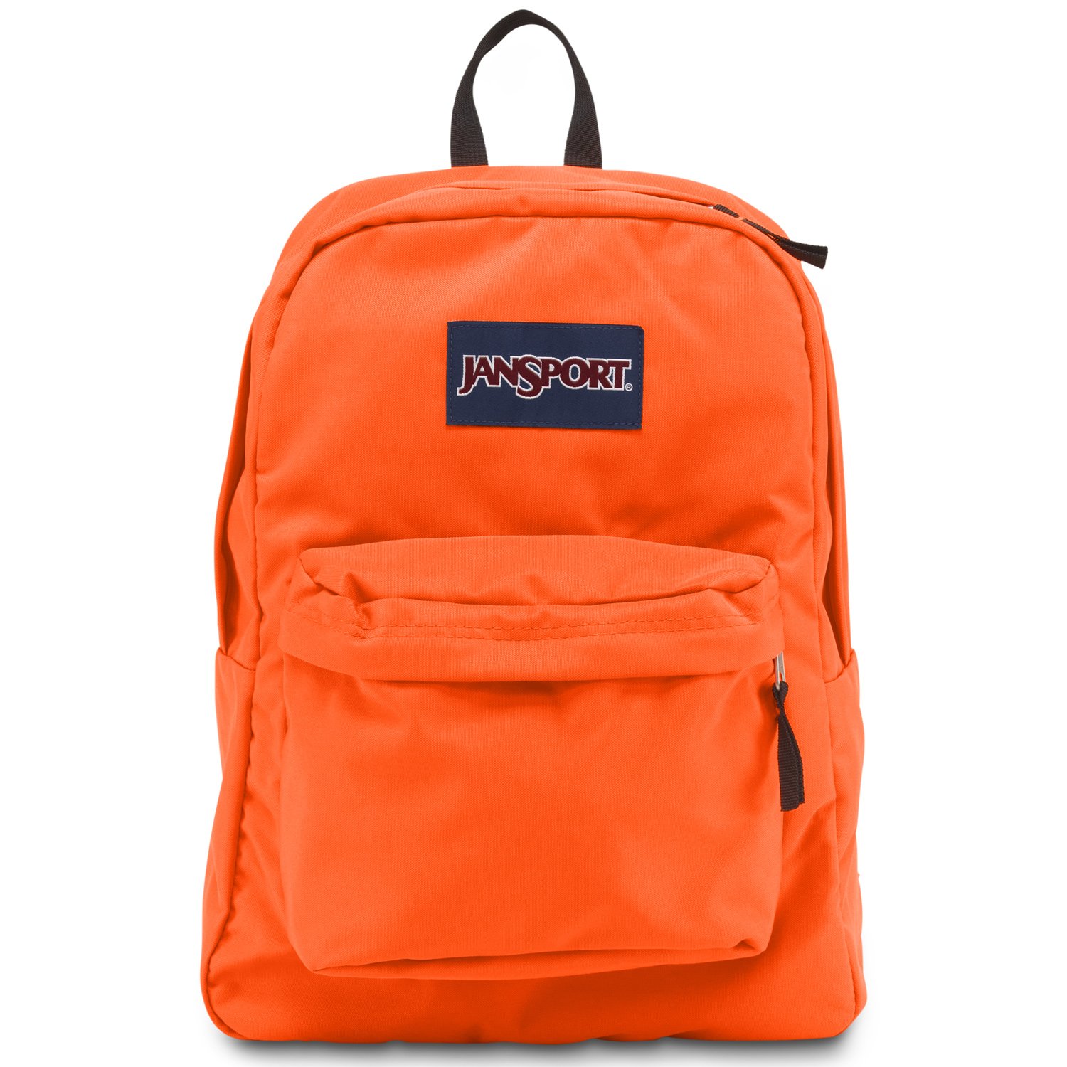 neon orange jansport backpack