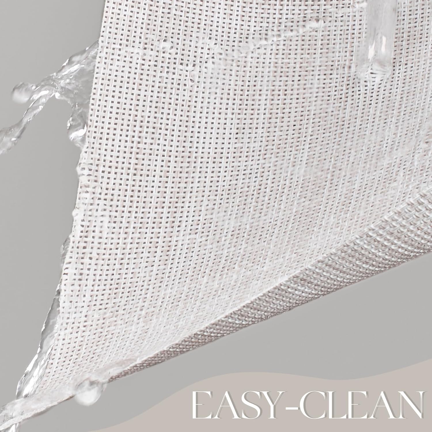 MOSAYT Plastic/Vinyl Placemats Set of 12 - Woven Heat Resistant Place Mats, Washable Outdoor Patio Table Mats for Kitchen/Dining/Party(12 x 18 inch, Beige)