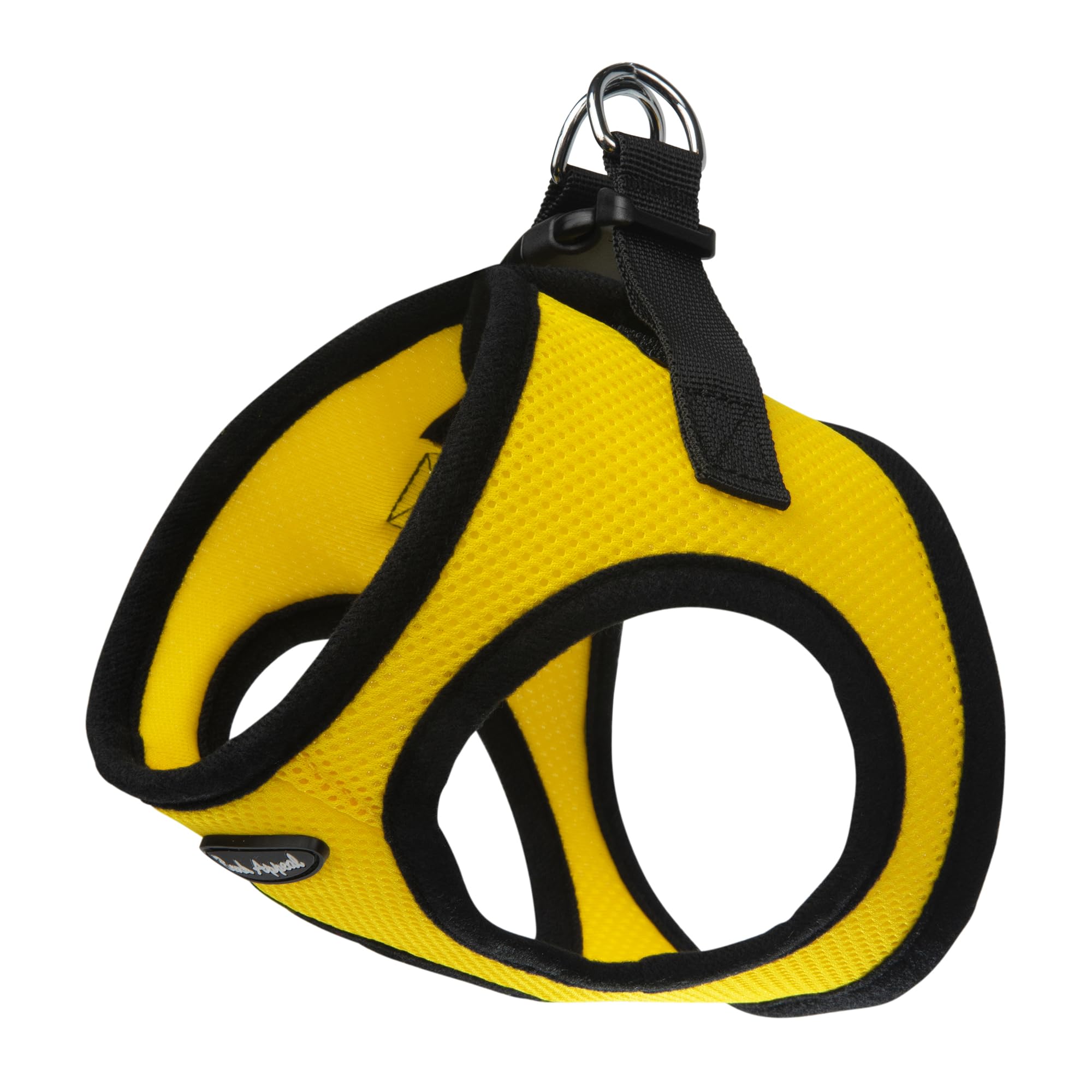 Bark Appeal Yellow Step-in Dog Harness for Small to Medium Sized Pets – Updated Sizing, Re-Measuring is Essential – Soft Vest Harness – Anti-Choke