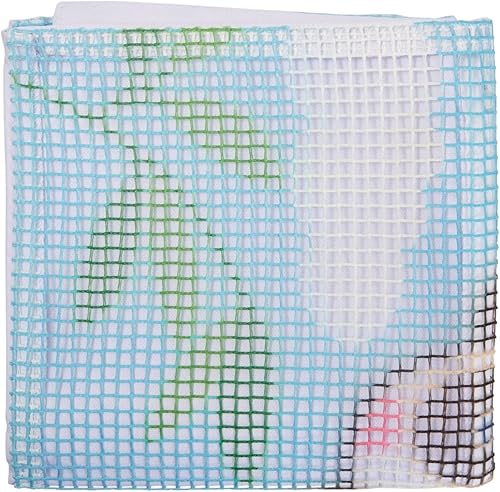 Miniatura 5 de Panda Latch - Kits de alfombras con gancho para adultos y niños principiantes con lienzo impreso, patio colorido, costura de gancho para