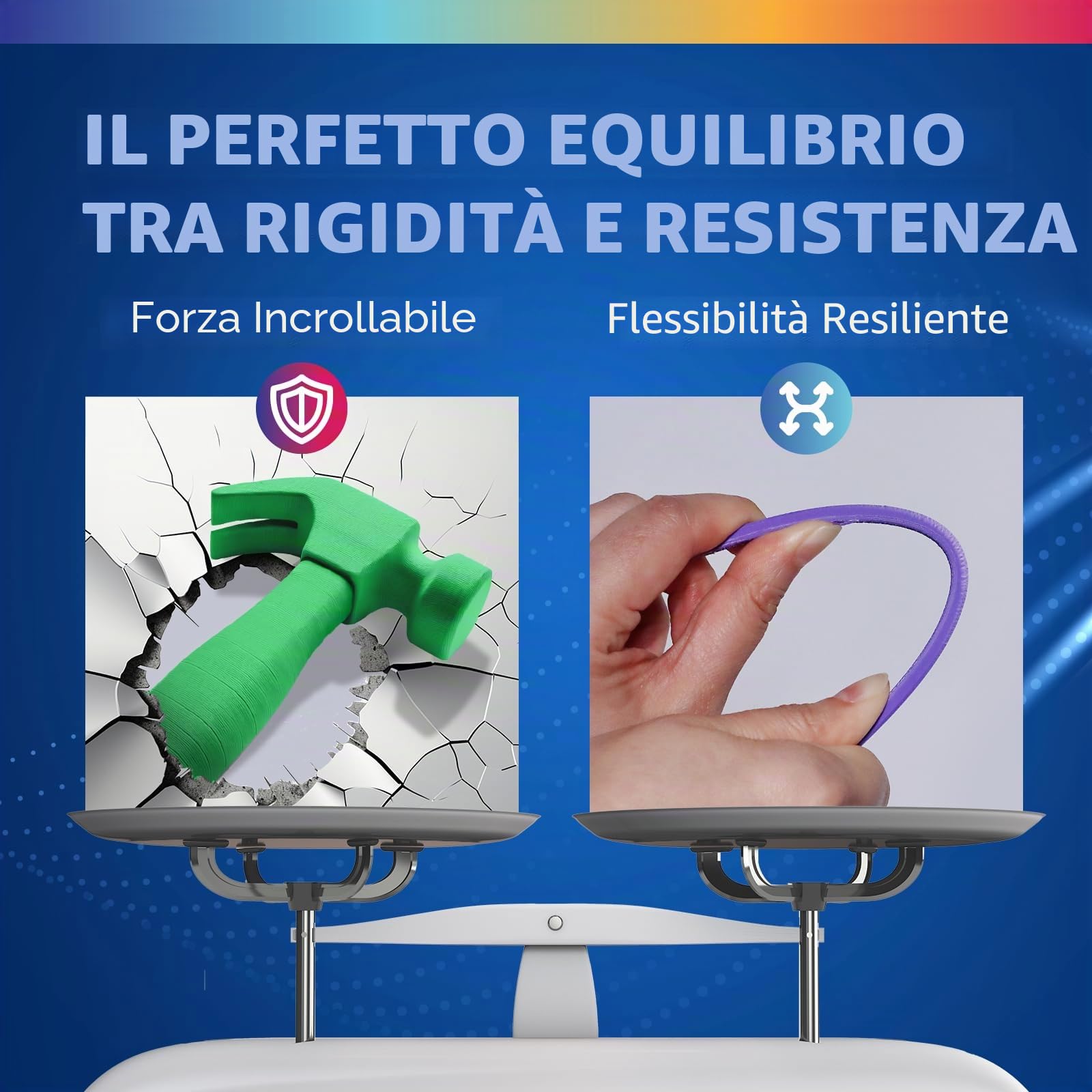 OVERTURE PLA PRO Filamento 1,75 mm PLA+ Nero+Bianco 2kg Elevata Tenacità | Alta Velocità • PLA Plus Migliore tenacità • Alta Resistenza • Precisione Dimensionale ±0,02 mm • per Stampanti 3D FDM