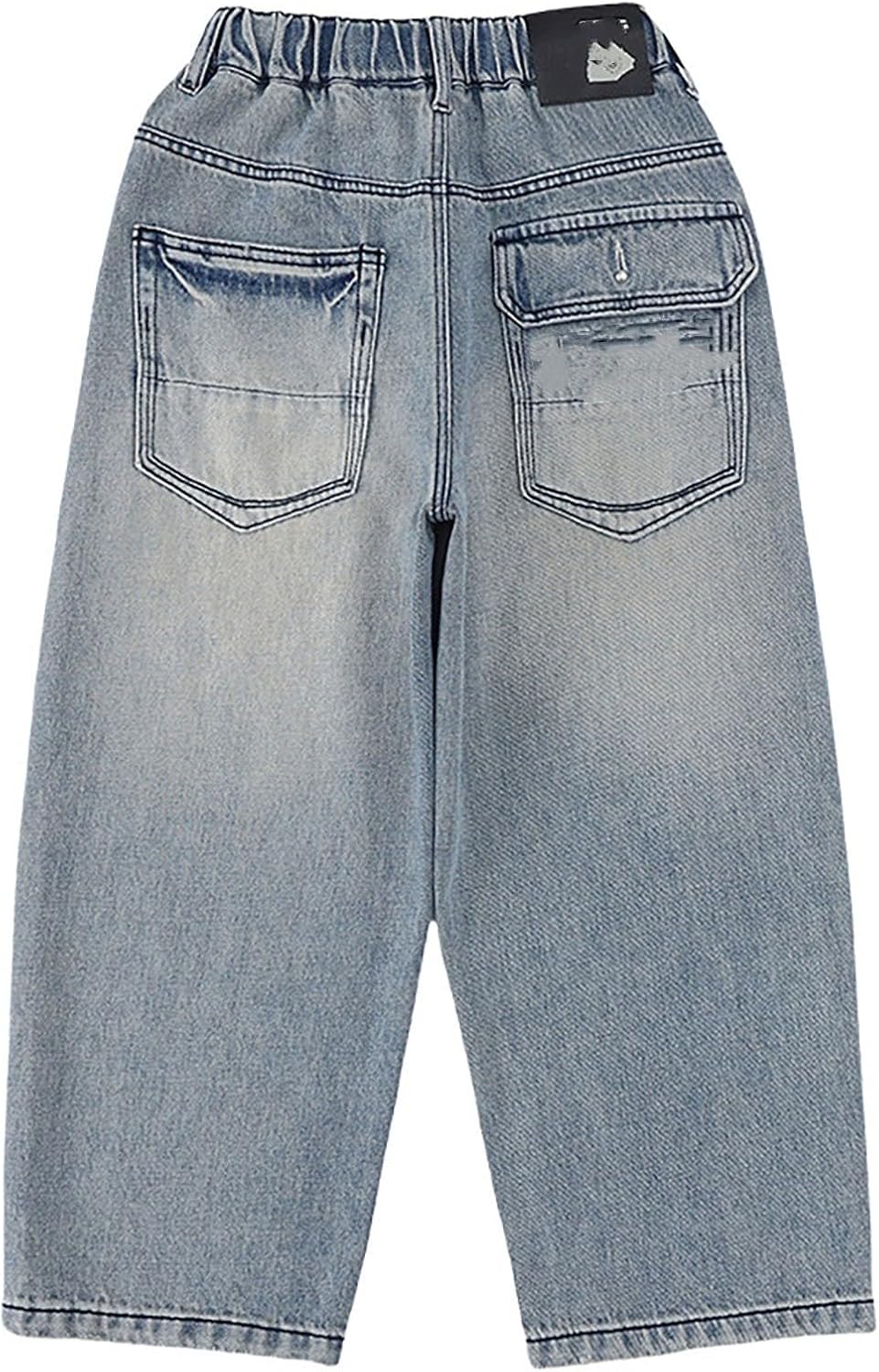 Toddler Jeans Boys Pull-On Adjustable Casual Relaxed Children's Jogger Active Athletic Youth Outdoor Soft Teenage Trousers