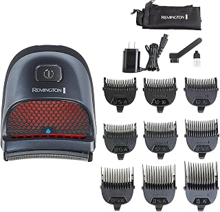 Remington Shortcut Pro Self-Haircut Trimmer Kit: Waterproof Cordless Head, Beard & Body Shaver w/ Curved Blades, 9 Lengths, 5-Min Quick Charge, 14-Pc Set