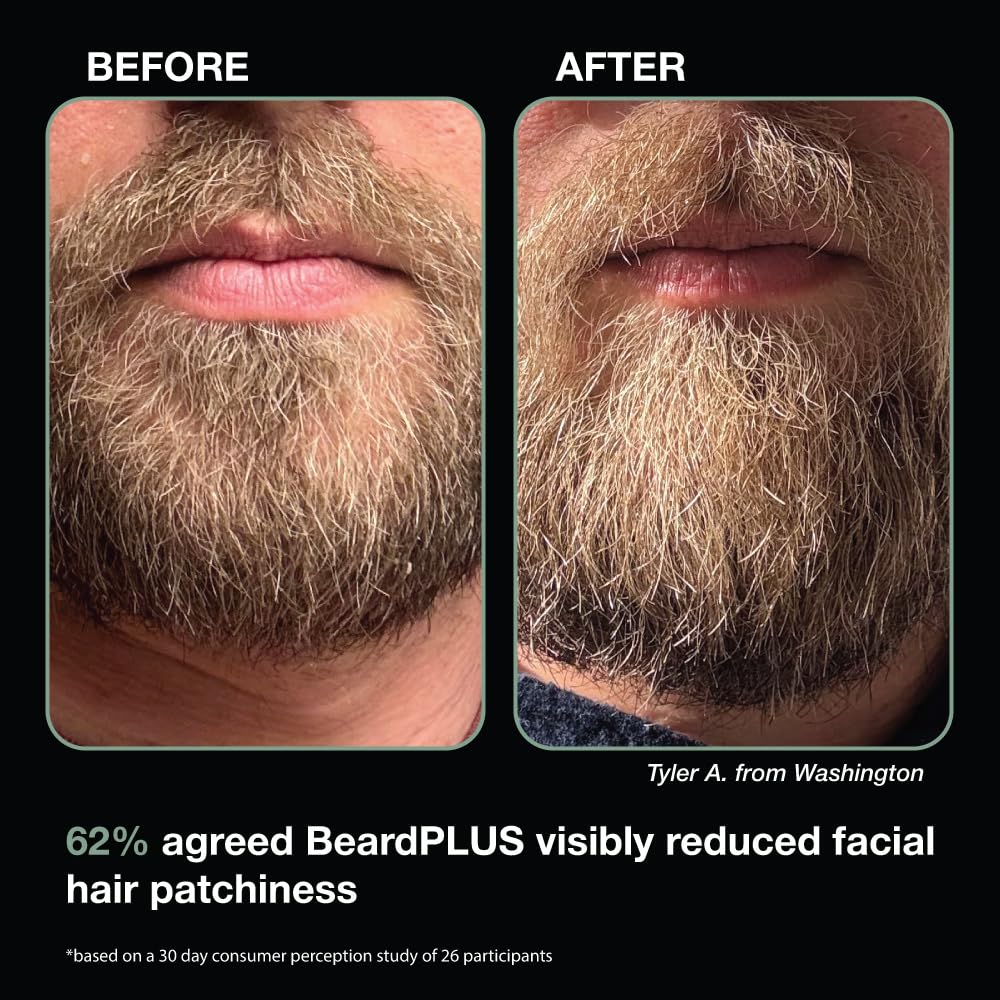 ZEUS BeardPLUS Shampoo & Conditioner Set, Hair Growth Treatment for Men