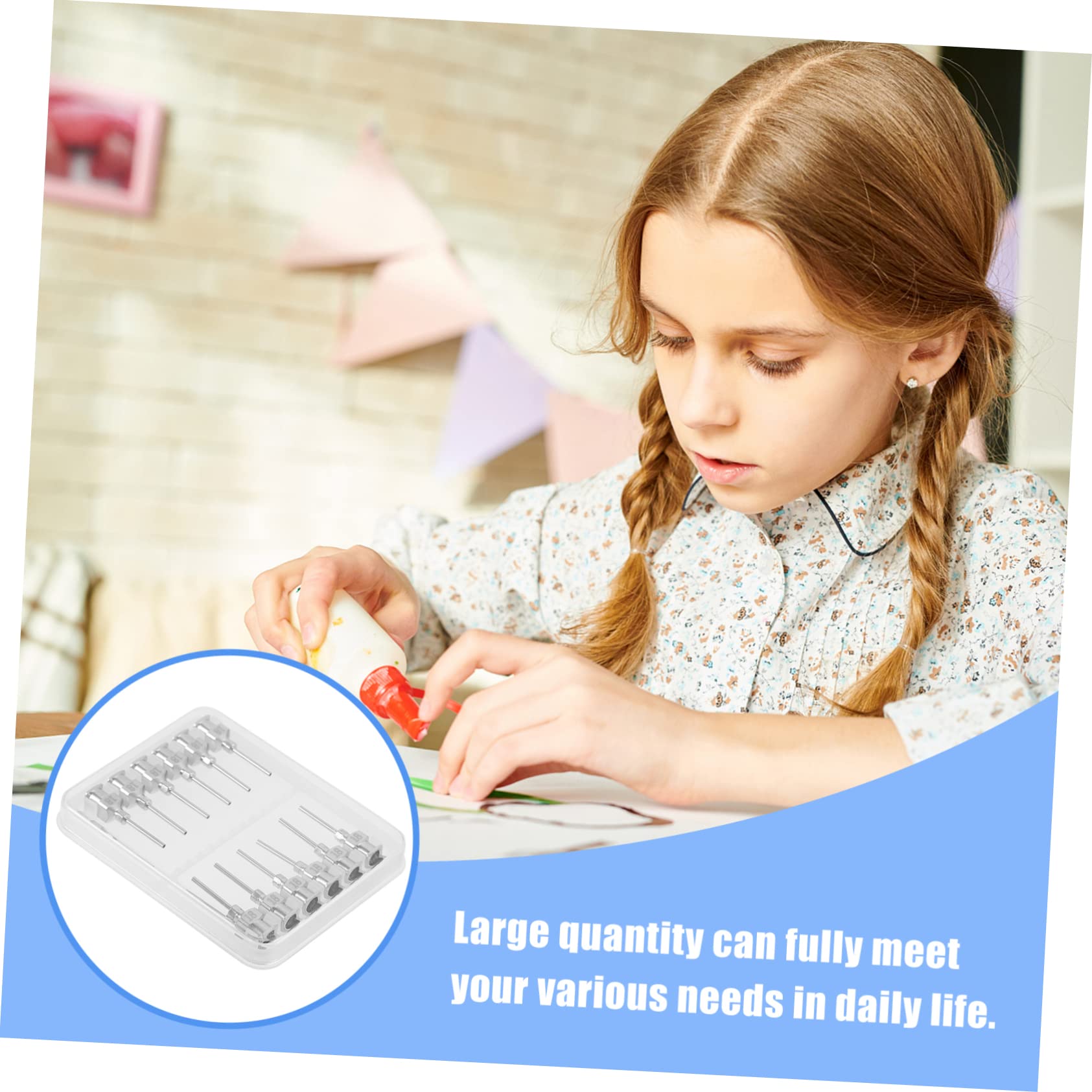 MUCKLILY 18g Stainless Steel Tip Needles Dispensing Needle Kit Luer Lock Luer Slip Precision Durability for Safe Use