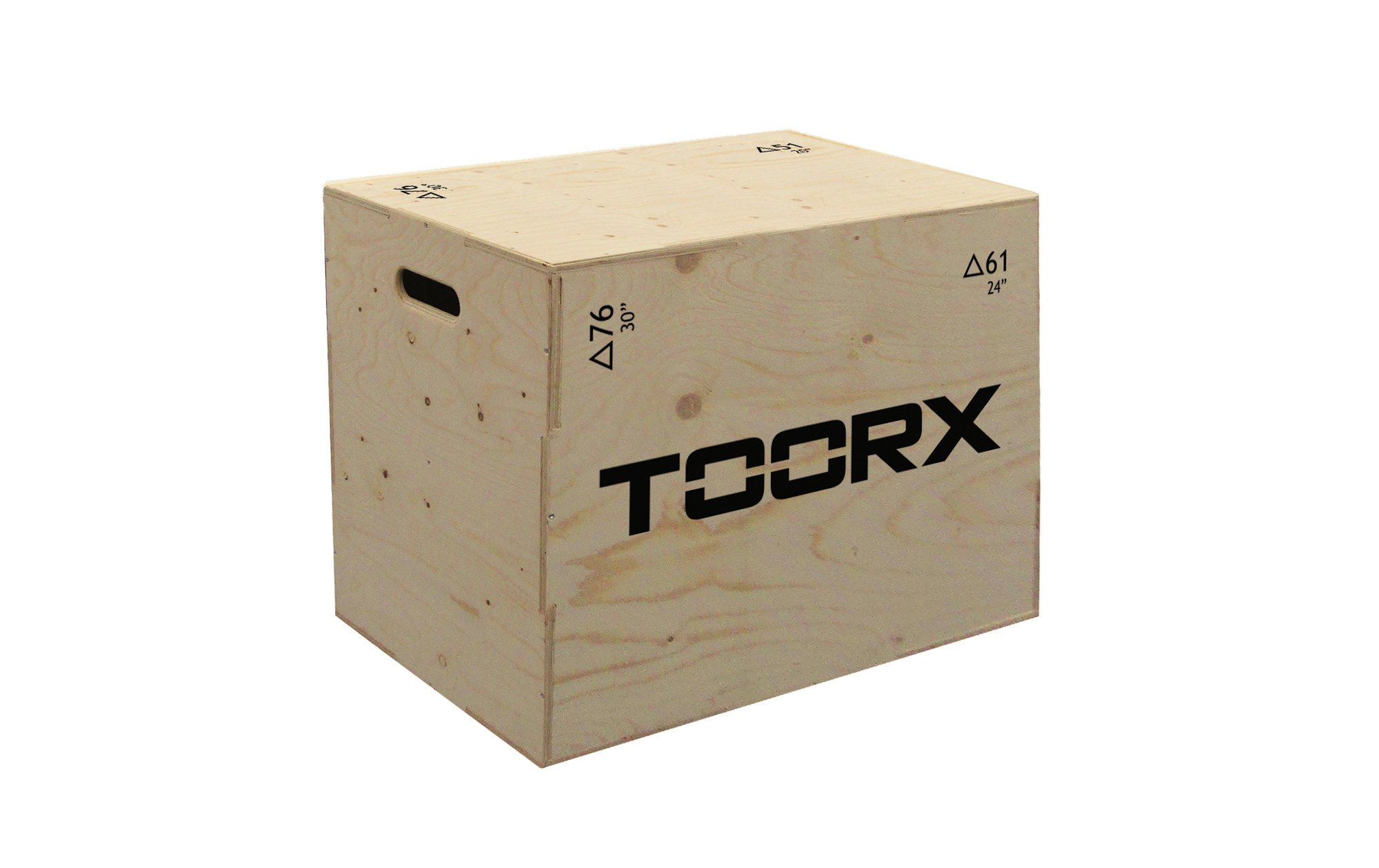 TOORX Plyo Box 3 in 1 Piattaforma Altezza Regolabile 76x61x51 cm