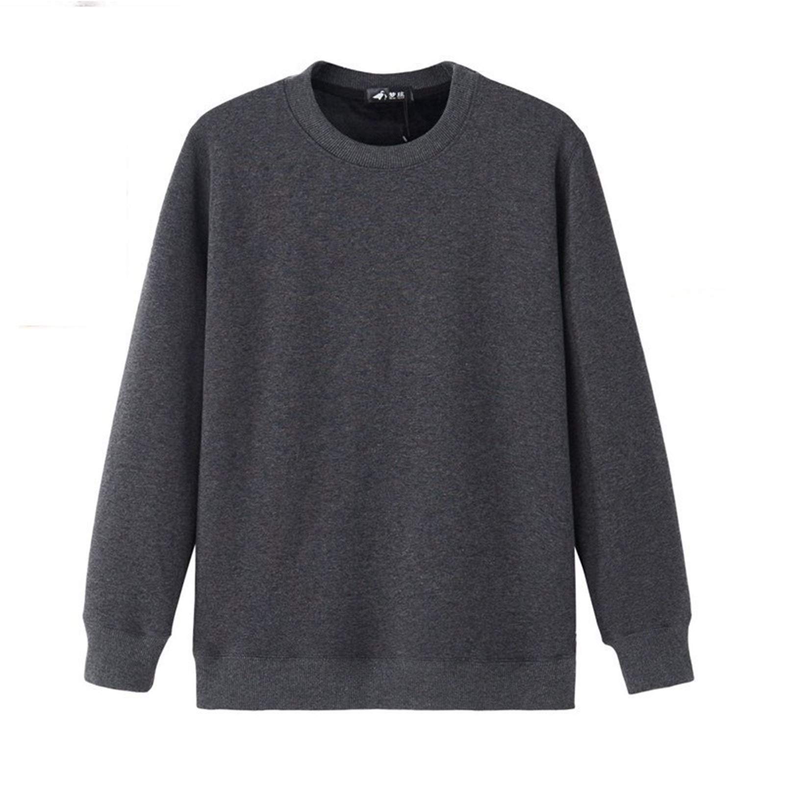Bielizna termiczna męska polarowa utrzymana ciepła w zimie koszulka termiczna rozmiar M do 6XL Cloth (kolor: Dark Grey, Size : 6XL)