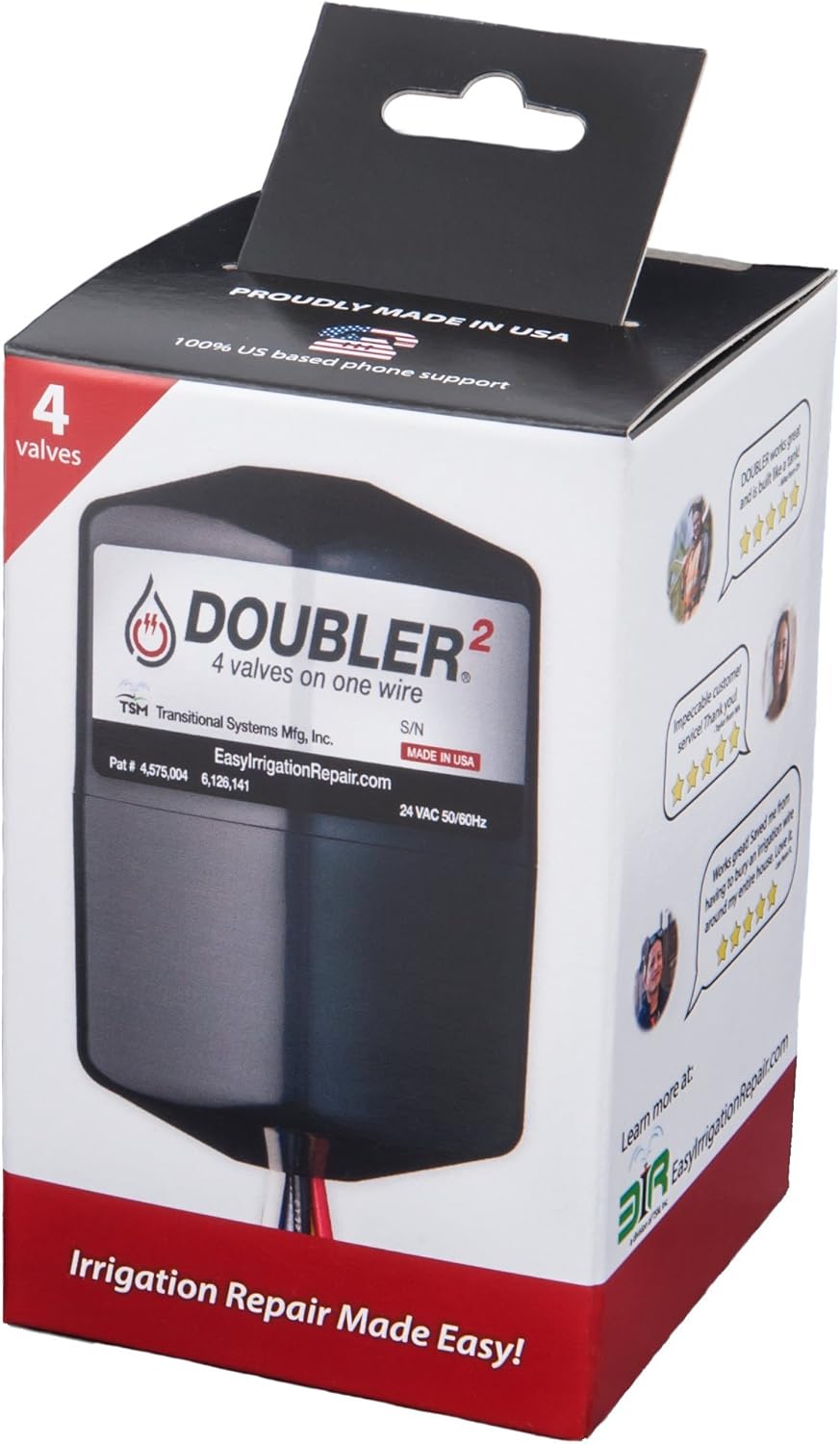 DOUBLER2 - 4 Valves on One Wire / Expand or Repair Your Irrigation System with Ease