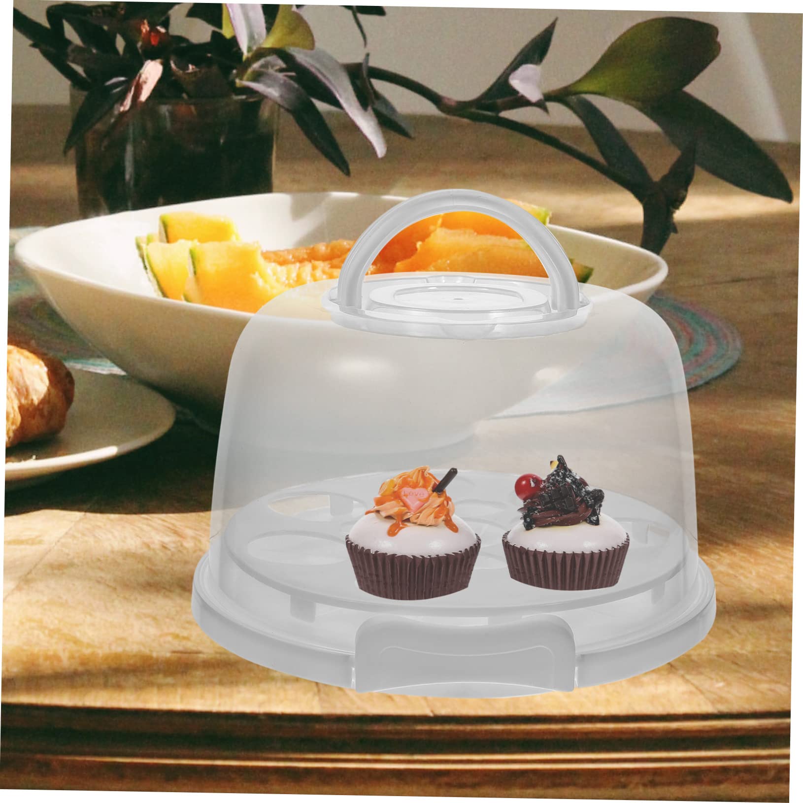 Cabilock 1 Set Clear Cake Storage Container with Lid Portable Dessert Carrier for Transport for Bakery Events and Reusable Design for Cakes and Pies