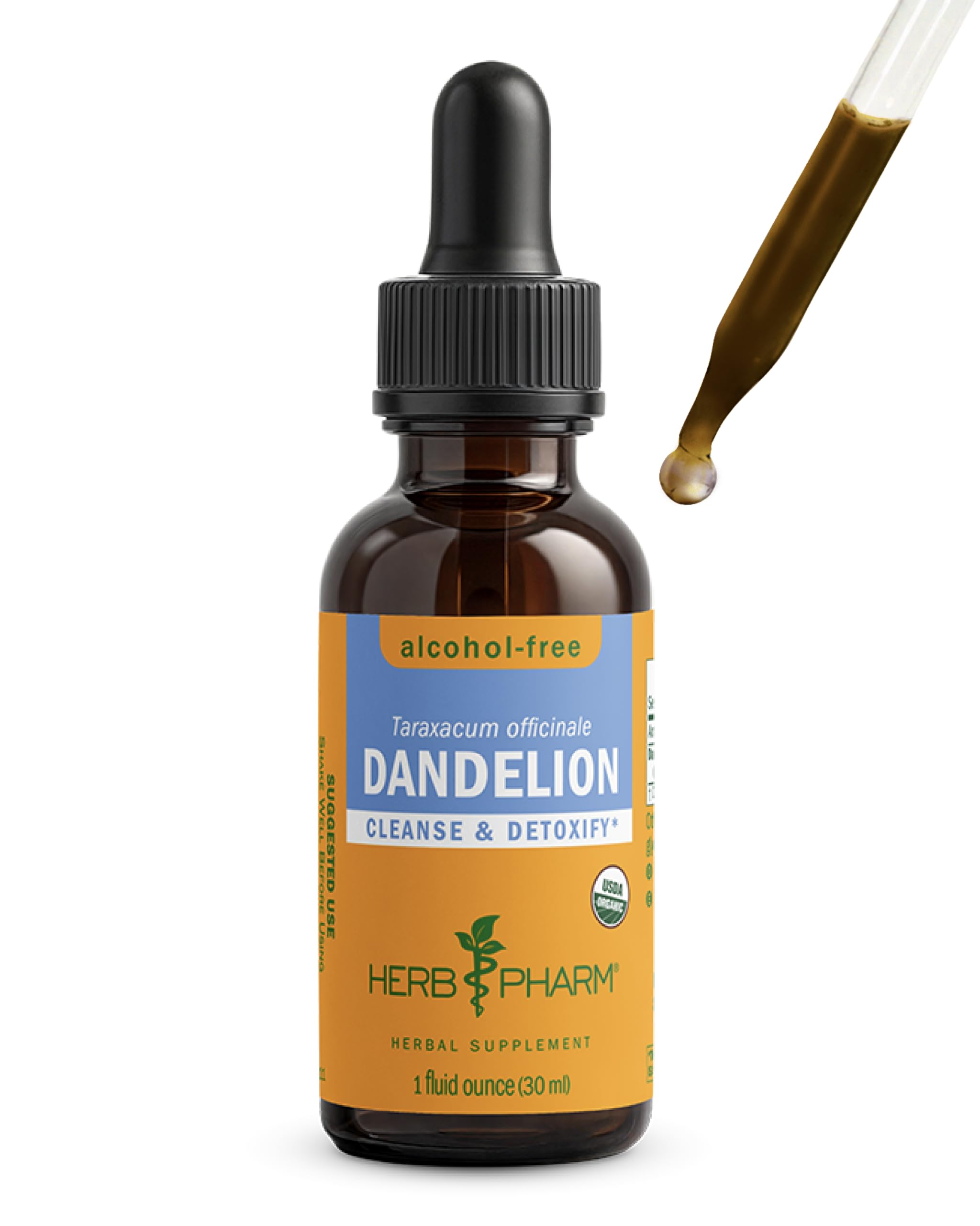 Herb Pharm Suplemento líquido de dente-de-leão sem álcool, glicerite, 30 mL