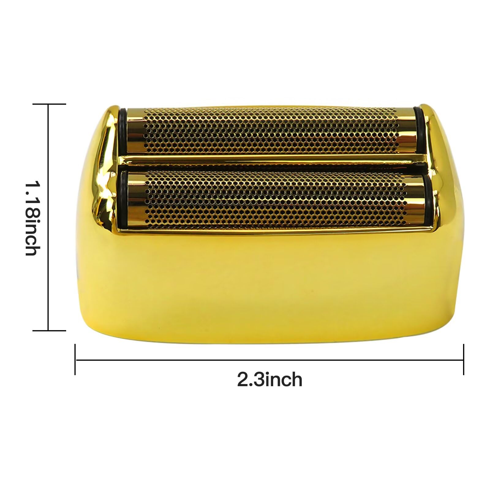 Lot de 2 films et couteaux de rechange pour rasoir Pro sans fil en métal FXFS2 (doré)