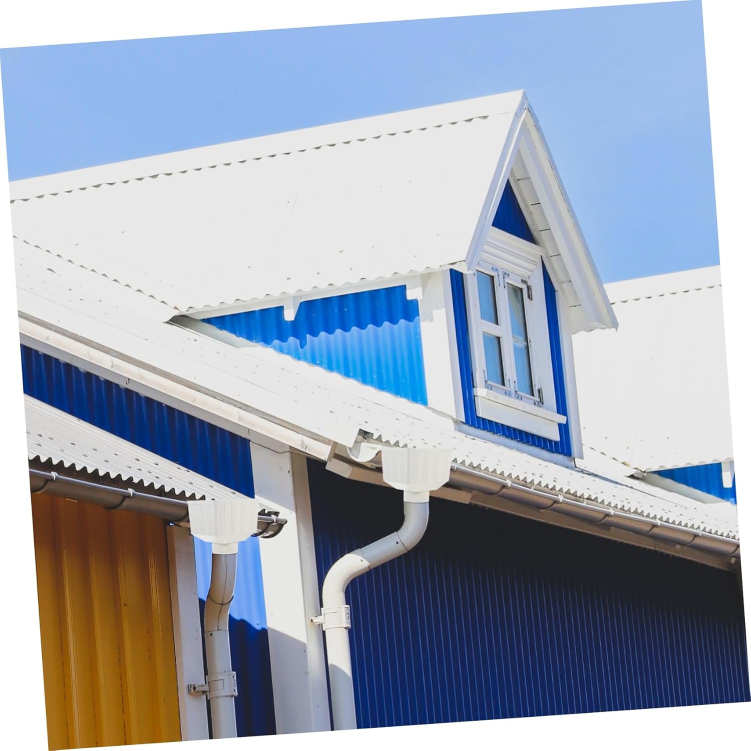 DOITOOL 3pcs Downspout Rainwater Catchment System Rain Gutter Connector for Rain Barrel