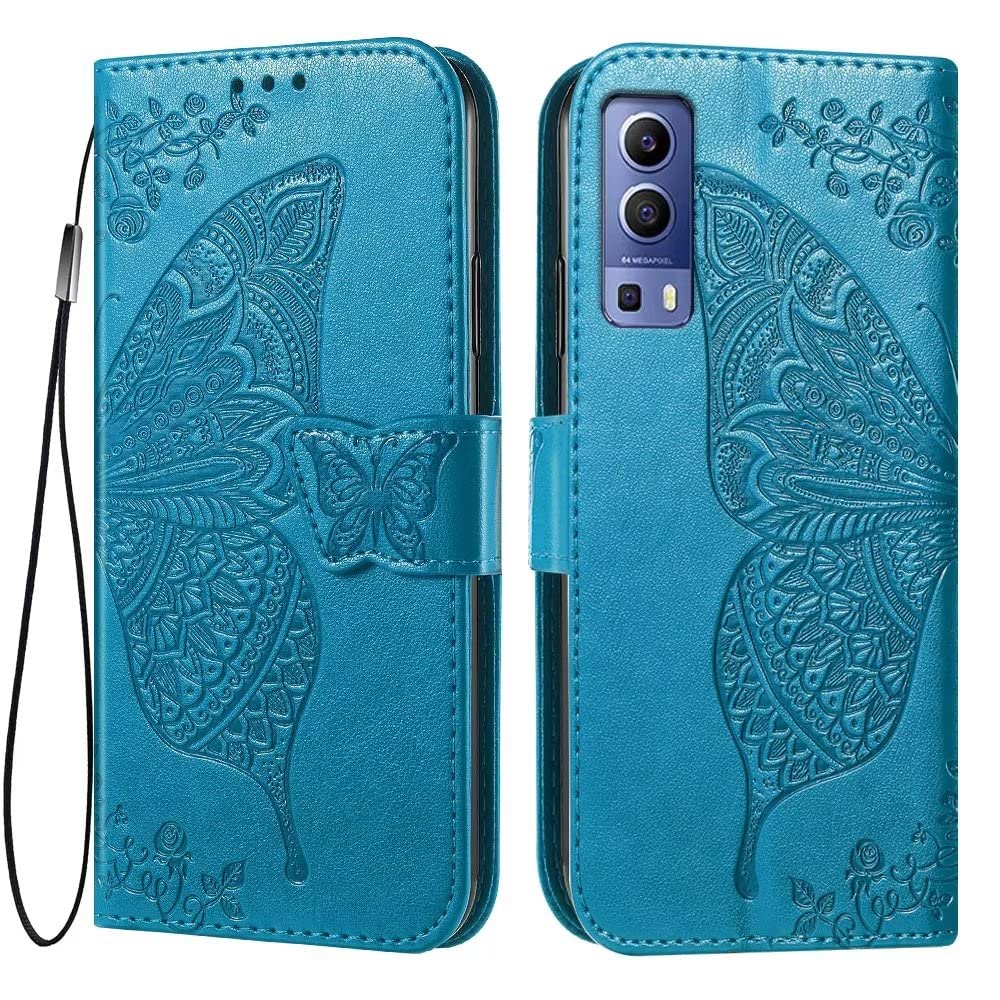 Custodia A Portafoglio In Pelle Con Magnetica Per Vivo Y72 5G / Y52 5G - Marrone, TPU Interno Antiurto, Slot Per Carte - 2