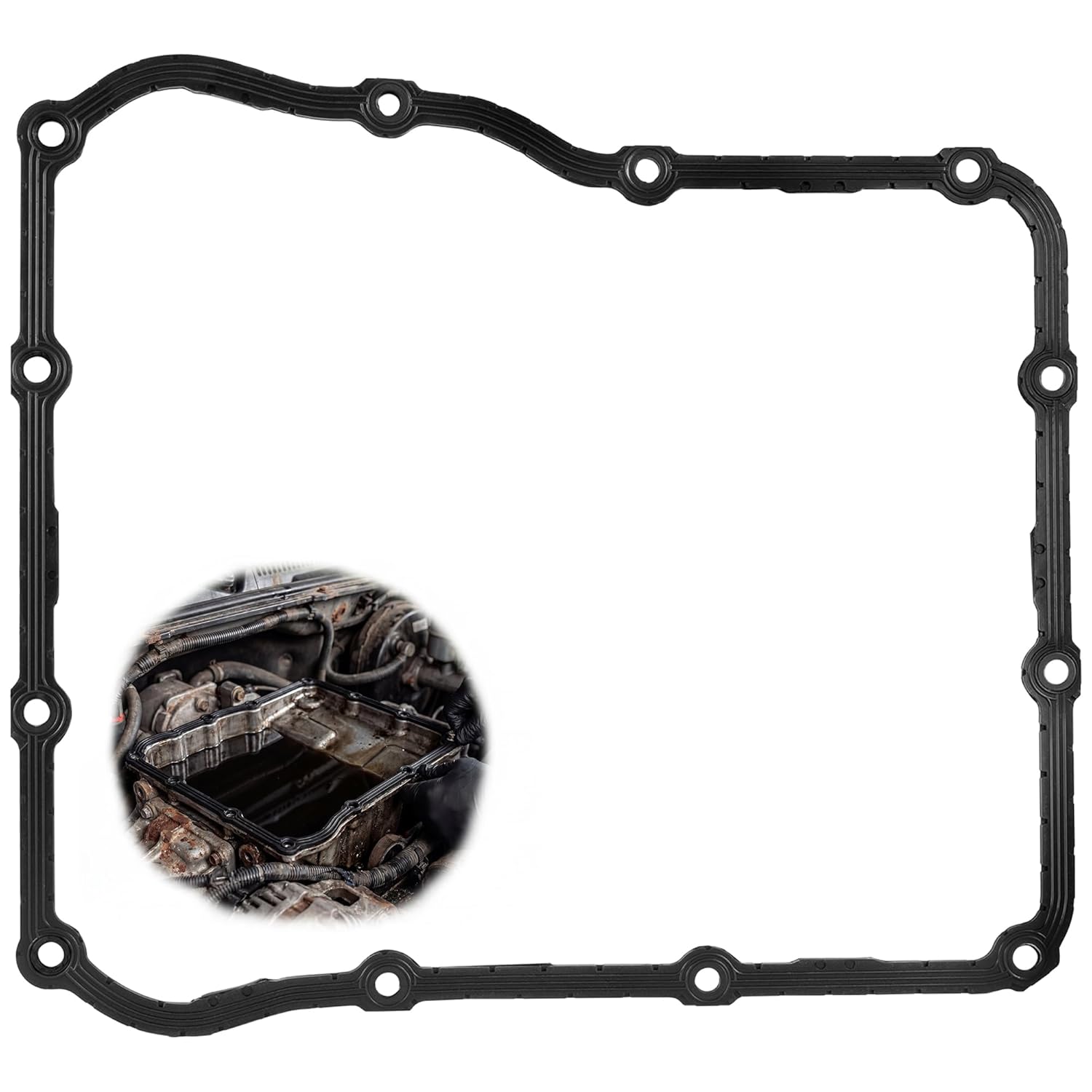 29549684 Automatic Transmission Fluid Pan Gasket with Metal Core for Allison 1000 2000, Compatible with Chevrolet Silverado GMC Sierra 2500 HD 3500 HD 2001-2019, Replaces 29536526