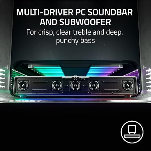 Miniatura 4 de Razer Leviathan V2 Pro Barra de sonido para juegos de PC multicontrolador con subwoofer - Sonido envolvente de formación de haz con seguimiento de