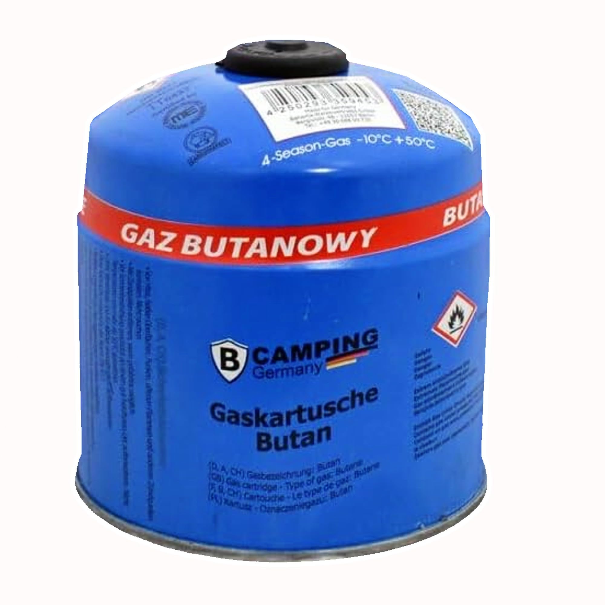 TronicXL 8 cartuchos de gas de 500 g y 500 g con válvula de rosca, cartuchos de gas butano, cartucho de válvula de rosca para camping