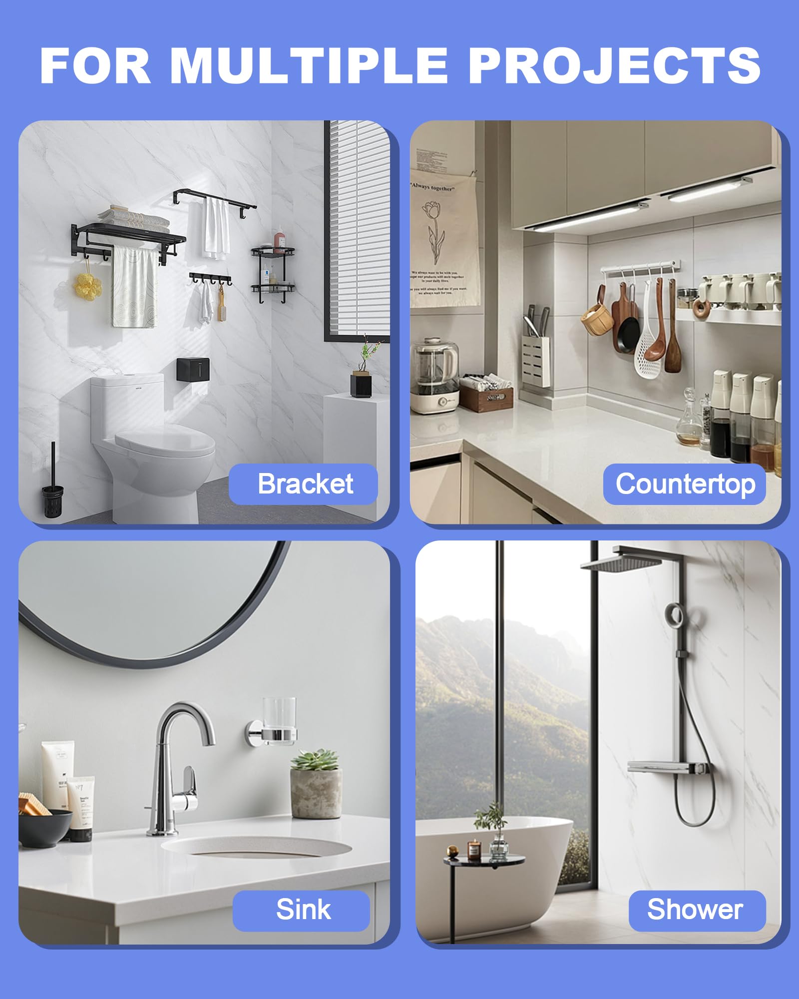 Brocas Diamante Porcelanico 13 Piezas - 6/6/8/20/35/50/68/110mm x M14 Coronas para Azulejos, 20mm Fresa, 50mm Broca Chaflán, Adaptadores, 125mm Disco Diamante para Baldosas Cerámica Mármol