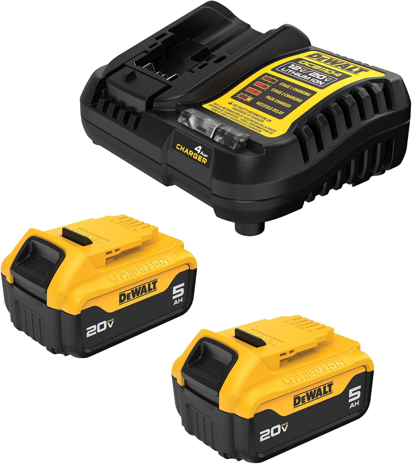 DEWALT 20V MAX Lithium-Ion Battery 2-Pack