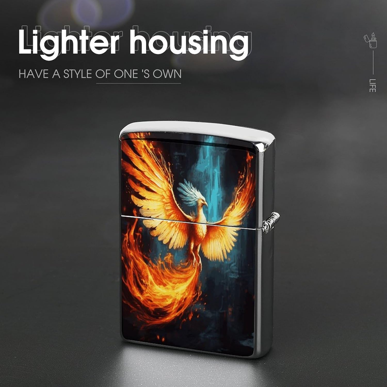 Beautiful Phoenix Lighter Case Cover Lighter Shell