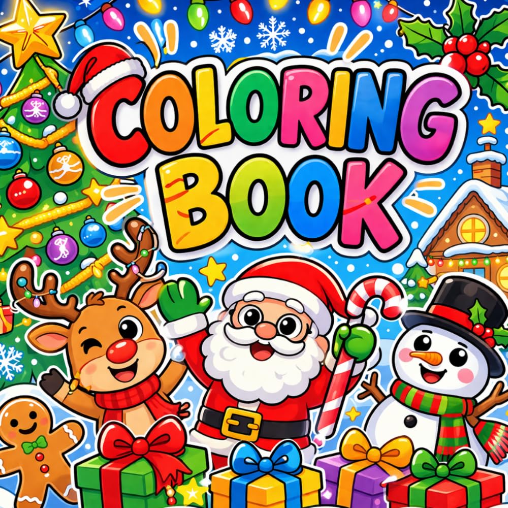Christmas Coloring Book: Merry Christmas Coloring Book