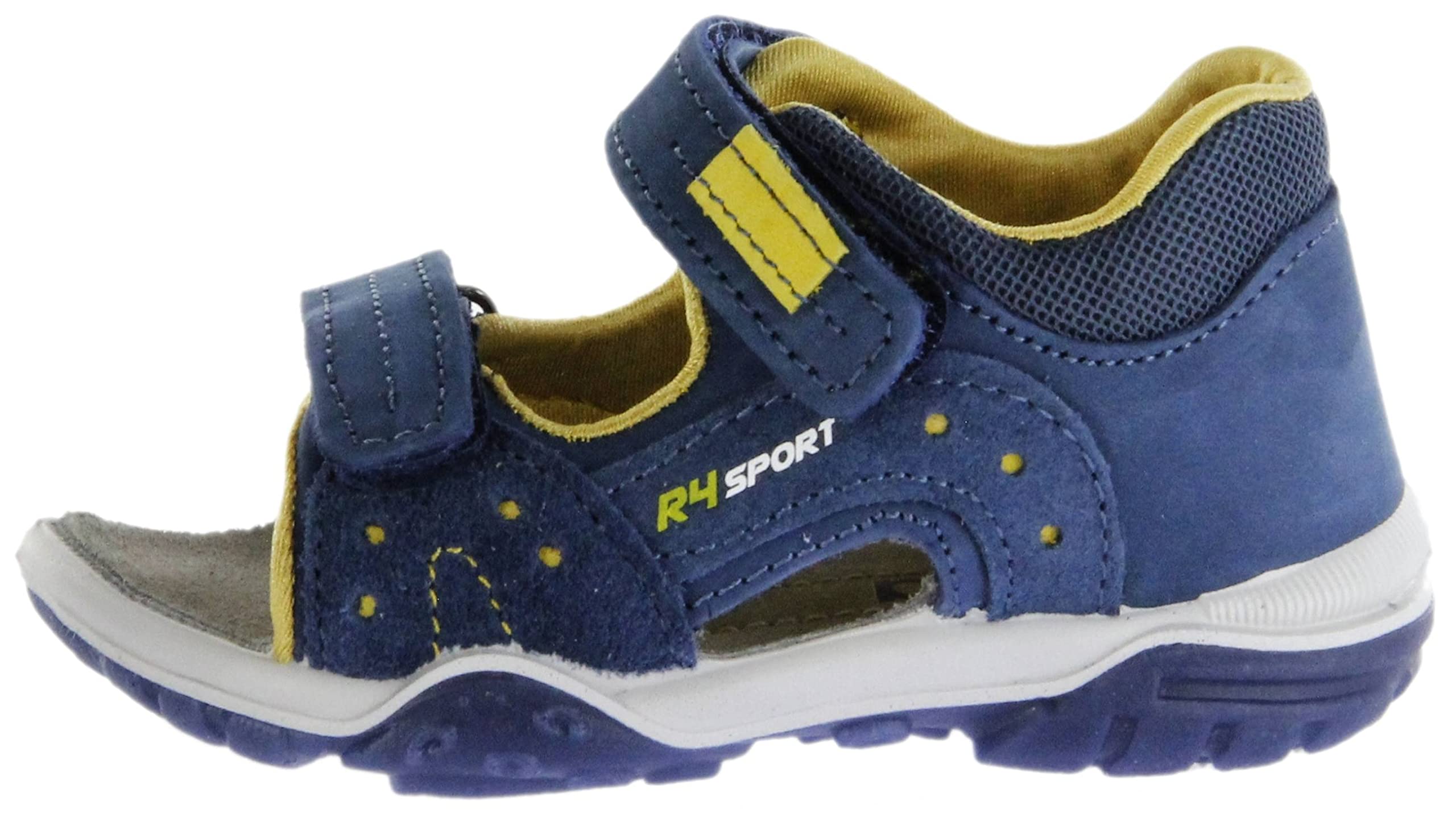 Jela Bambini primi passi sandali in pelle blu ragazzi scarpe ERSA, Blu, 22 EU