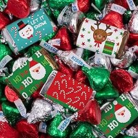 Vista 9 de 120 unidades de dulces navideños (2 libras - aproximadamente 120 piezas) - Miniaturas, besos y tazas de mantequilla de maní