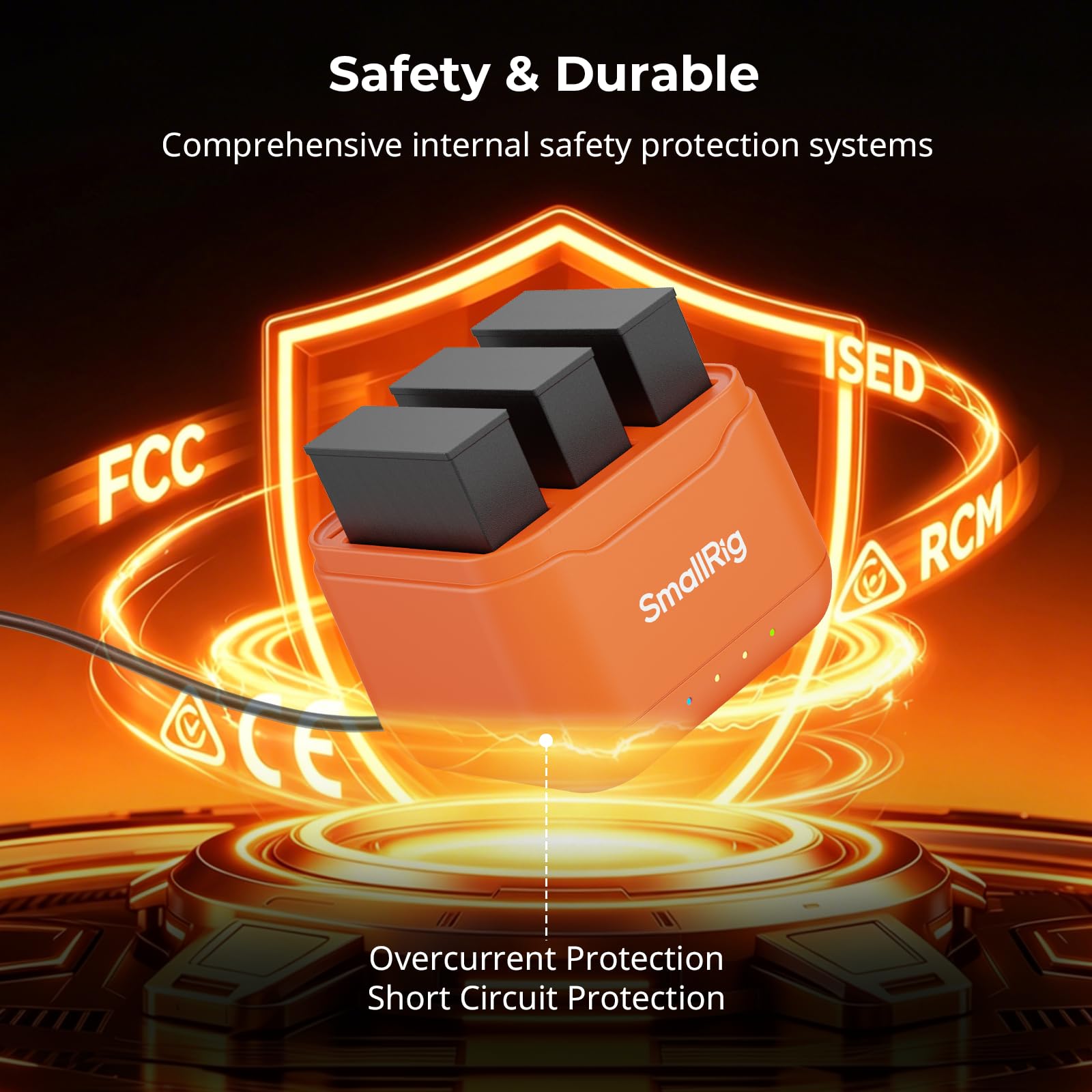 SMALLRIG Camera Battery Charger for DJI Action 6 5921