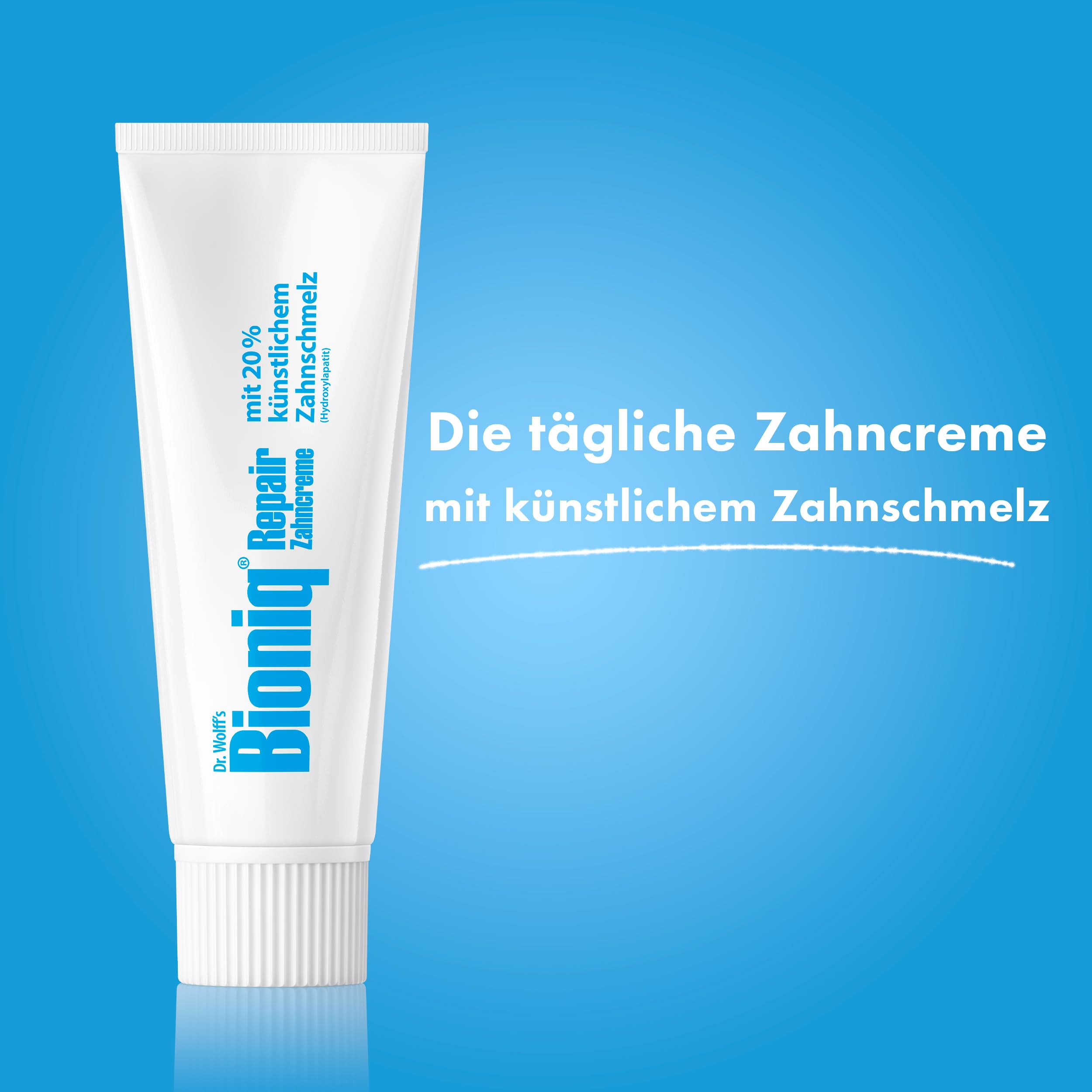 Bioniq® Dentifricio di riparazione - 6 x 75 ml - dentifricio riparativo con smalto artificiale, idrossiapatite protegge e rafforza lo smalto dei denti, senza fluoro