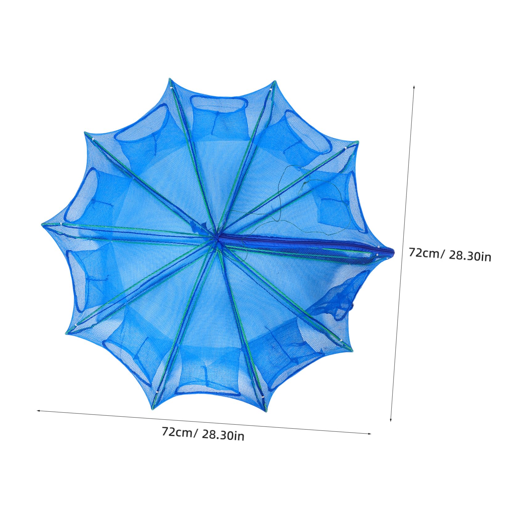 ibasenice Rete Pieghevole per Gamberetti Design Resistente e Riutilizzabile Facile Trasportare e Riporre Rete Sicura per Catture Compatte per Utilizzo Versatile