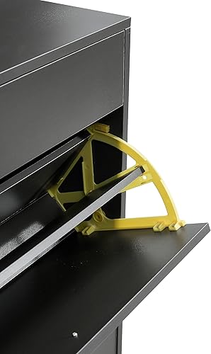 Miniatura 6 de Maotifeys Zapatero de ratán con 2 cajones abatibles, zapatero de 2 niveles, organizador de almacenamiento de zapatos de madera natural bohemio para