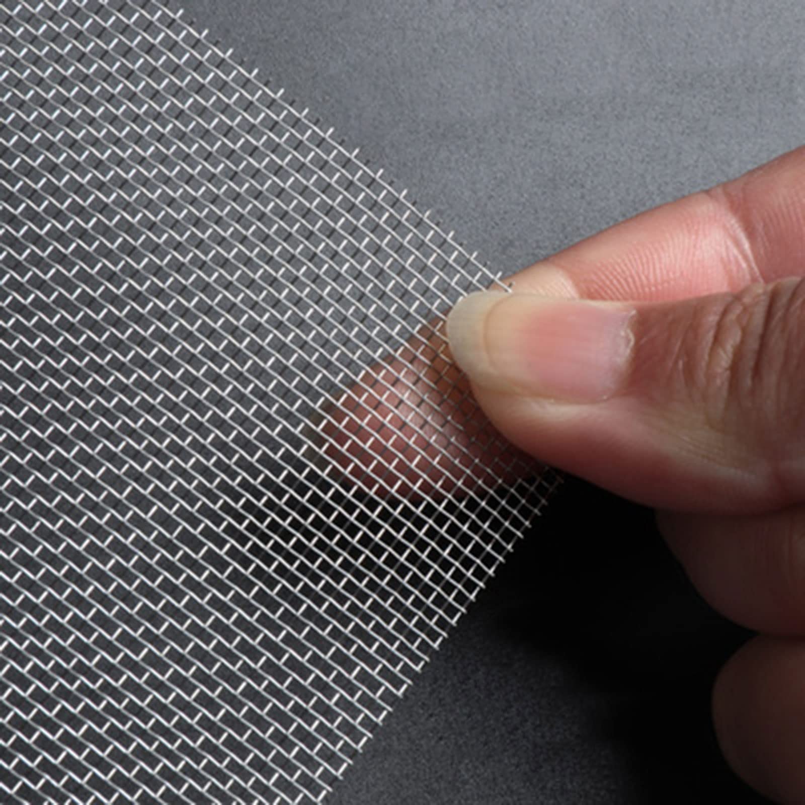 4-400 Mesh Metall Gewebtes Netz, Edelstahl-Siebfilterblatt, gekräuselter Drahtgeflecht, Schnitt für Fenster, Tür, Filter, 200 Mesh