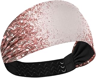 Fascia multifunzione per capelli, con note musicali, da donna, elastica, per atletica, per uomo