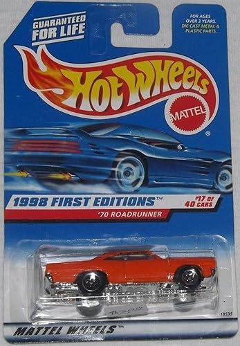 Hot Wheels1998primeras ediciones '70Roadrunner # 17de 40vehículos