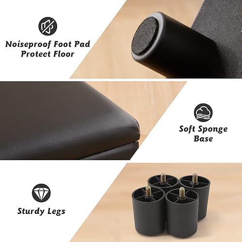 Miniatura 9 de Taburete pequeño para pies debajo del escritorio, reposapiés otomano, taburetes de pies, taburetes pequeños para pies para sala de estar, reposapiés