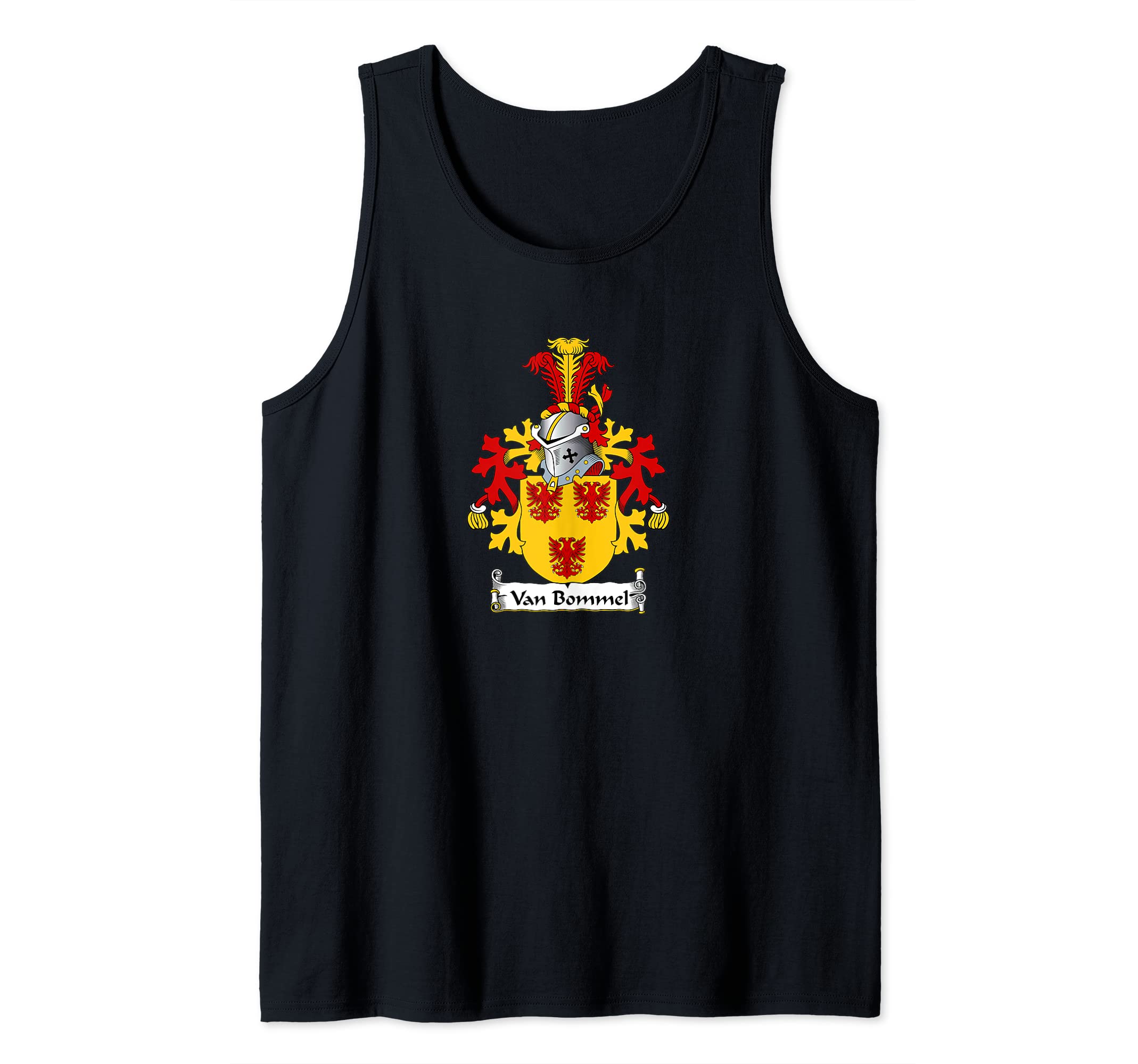 Family Crest and Coat of Arms clothes and giftsVan Bommel Coat of Arms - Family Crest Tank Top